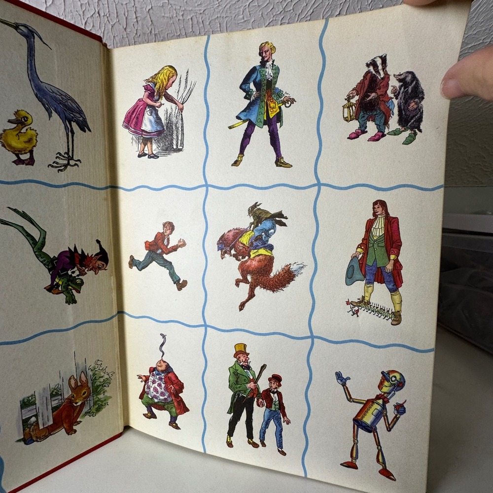1955 The Illustrated Treasury of Children's Literature Grosset & Dunlap Red Gold - Picture 2 of 10
